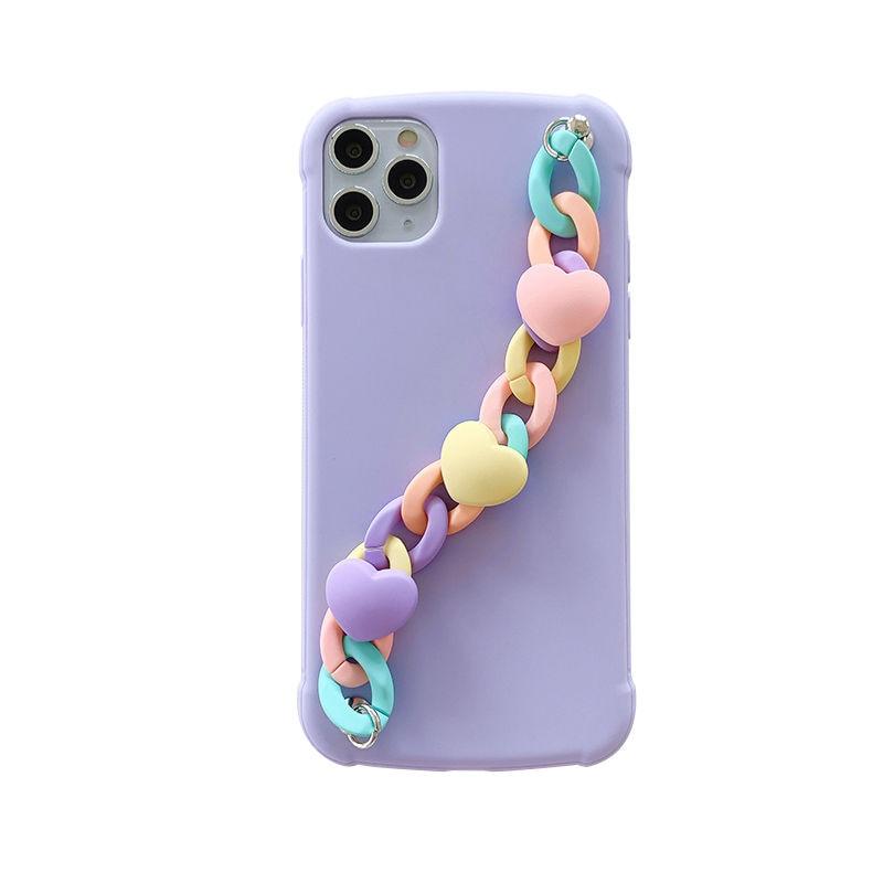 Candy Color Chain Case-CH0166-PEXR-case-Jelly Cases
