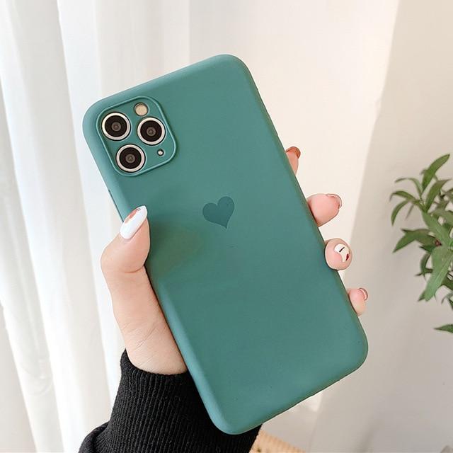 Candy Color Love Heart Case