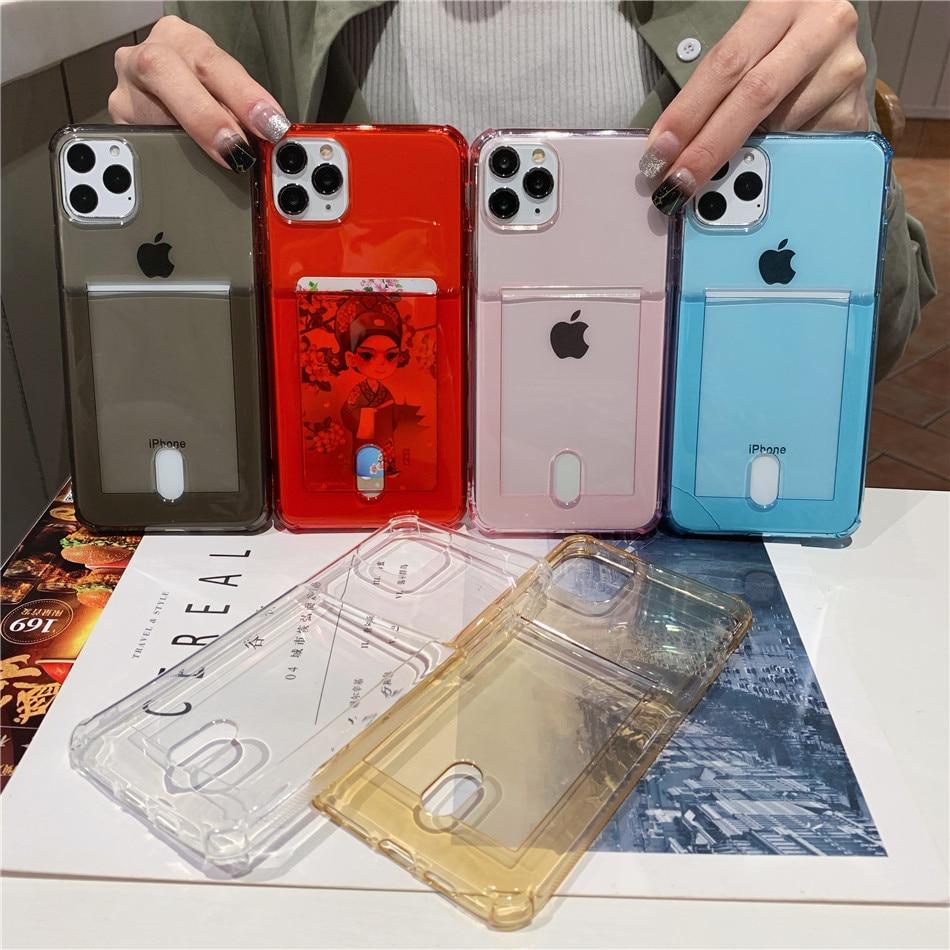 Clear iPhone Case with Card Holder