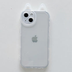 Clear Devil Horn Case-CH4063-WEX/XS-case-Jelly Cases
