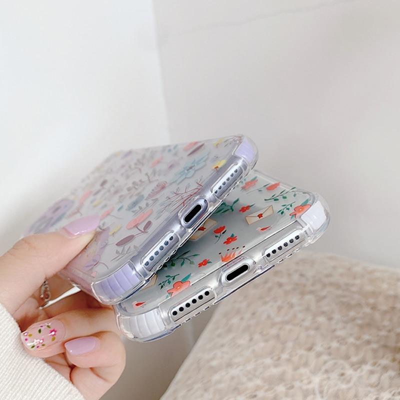 Clear Flower Case-CH0225-S4-11P-case-Jelly Cases