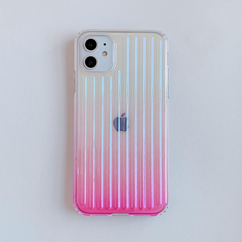 Colorful Clear Stripes Case-C2838-BUXSM-case-Jelly Cases