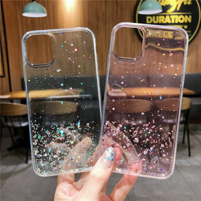Colorful Glitter Plain Case-C2979-PE13PM-case-Jelly Cases