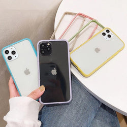 Colorful Lining Clear Case-C2693-BU11PM-case-Jelly Cases