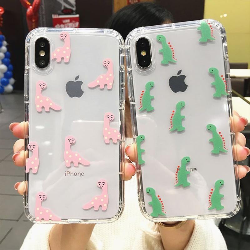 Cute Dinosaur Case - Jelly Cases