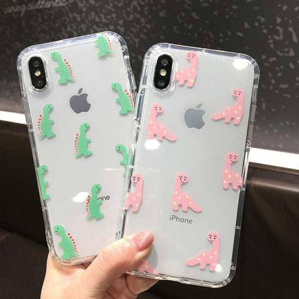 Cute Dinosaur Case - Jelly Cases