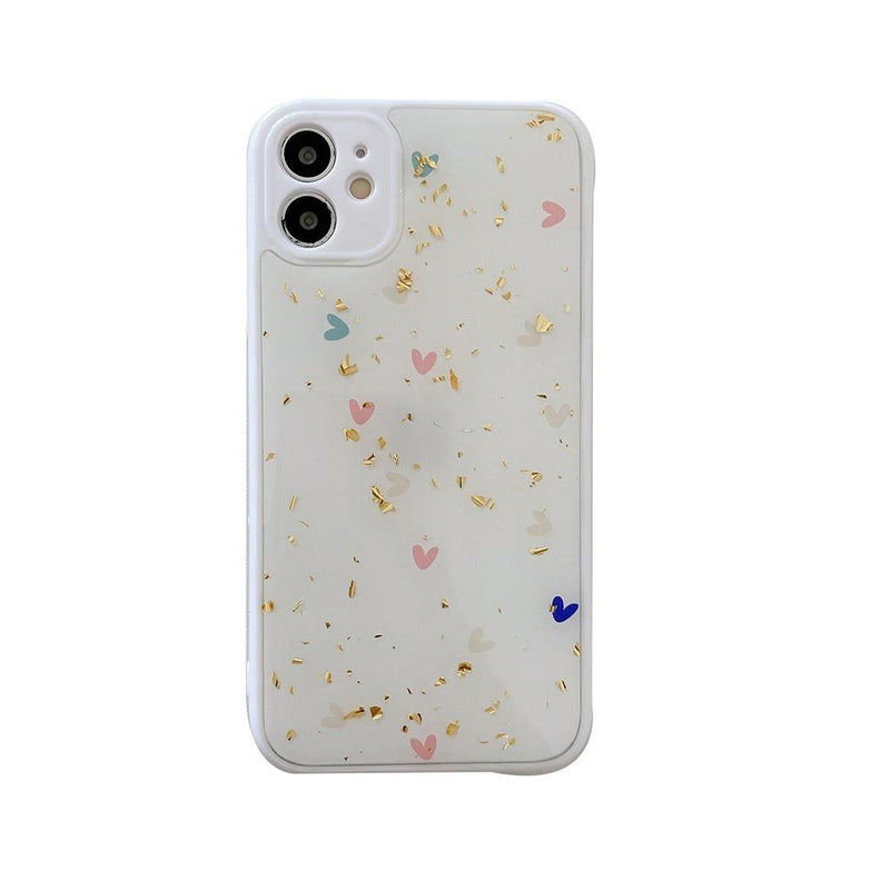 Cute Glitter Hearts Case-CH2054-BK7/8-case-Jelly Cases