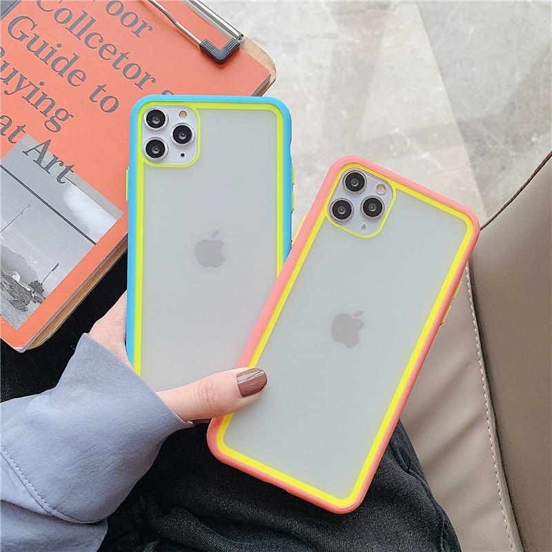 Clear Splicing Candy Color Case