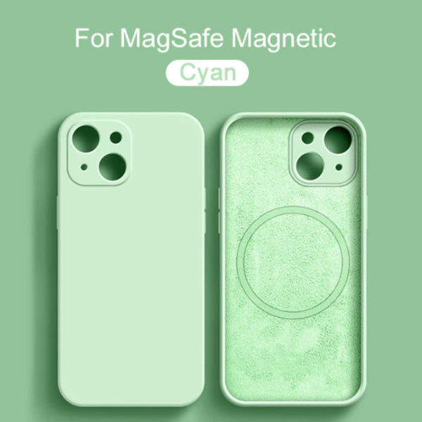 Cyan MagSafe Silicone Case - Jelly Cases