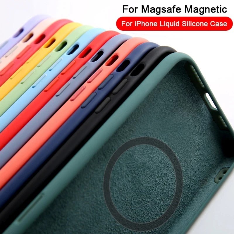 Blue MagSafe Silicone Case-CH4087-BU14PM-case-Jelly Cases
