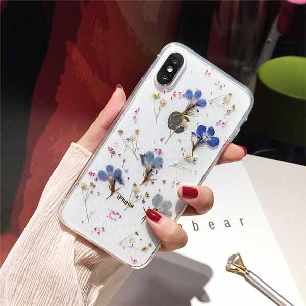 Dried Flowers Transparent Case - Jelly Cases