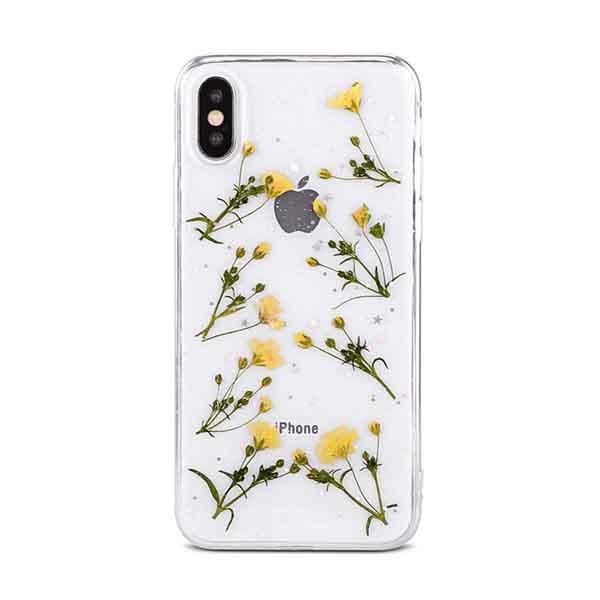 Dried Flowers Transparent Case-C2880-YW7/8-case-Jelly Cases