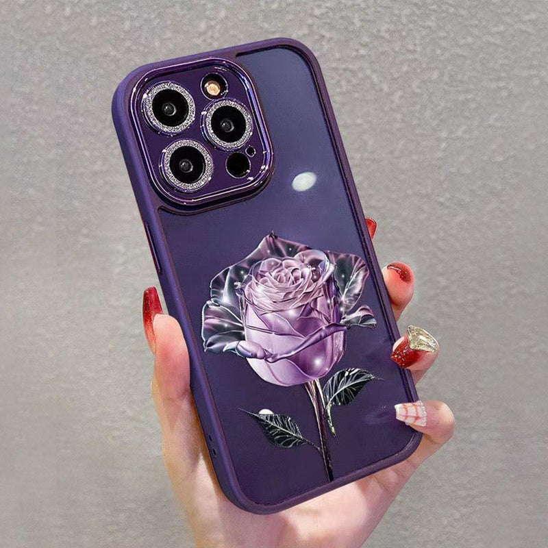 Electroplated Floral Case - Jelly Cases