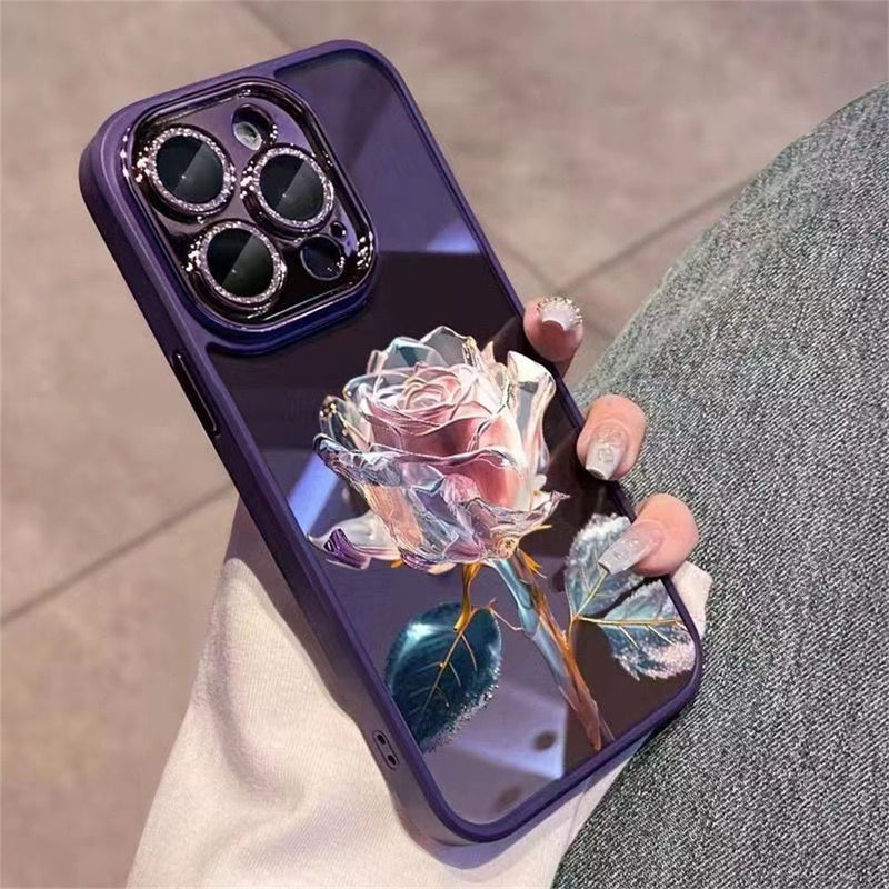 Electroplated Floral Case - Jelly Cases