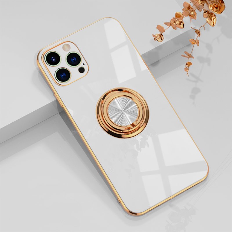 Electroplated Solid Case + Ring Holder - Jelly Cases