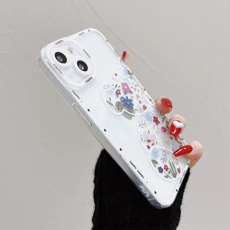 Flower Bear Case-CH4093-14PM-case-Jelly Cases