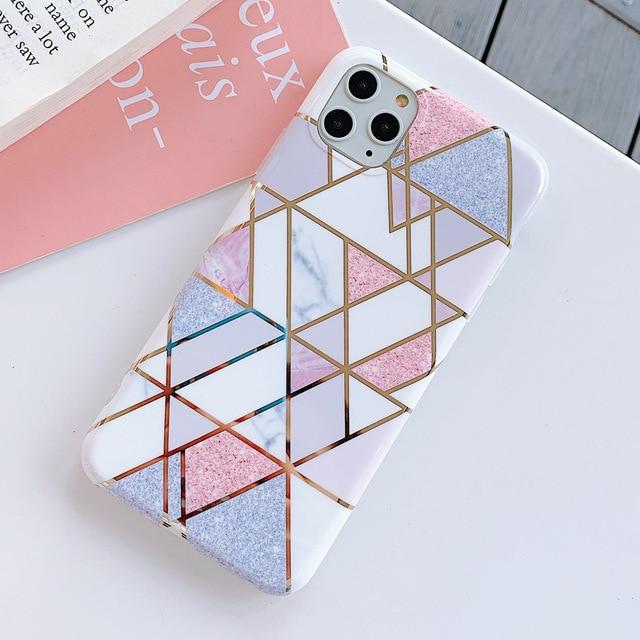 Geometric Splicing Marble Case-CH2055-S2-6SP-case-Jelly Cases