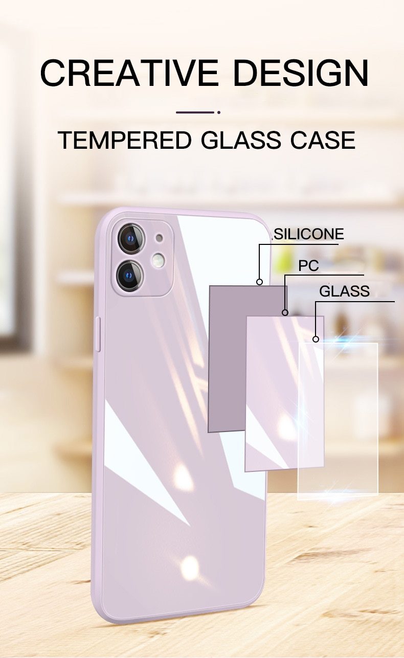Glass Square Case-CH2191-RD12PM-case-Jelly Cases