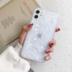 Glitter Shell Pattern Case-C2814-WE11PM-case-Jelly Cases