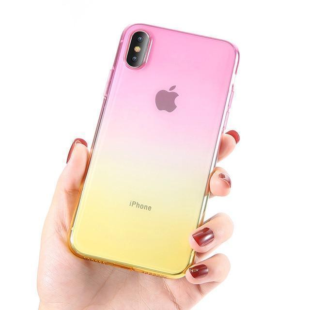 Gradient Clear Case-17412951-for-iphone-5-5s-se-gold-china-case-Jelly Cases