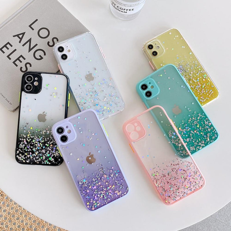 Gradient Glitter Sequins Case - Jelly Cases