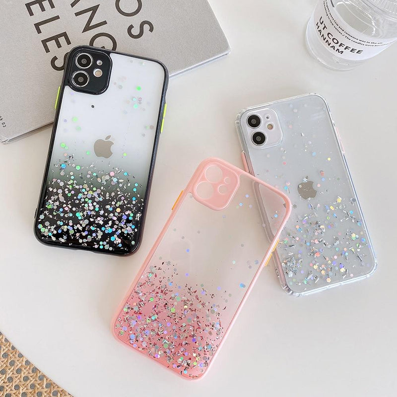 Gradient Glitter Sequins Case - Jelly Cases