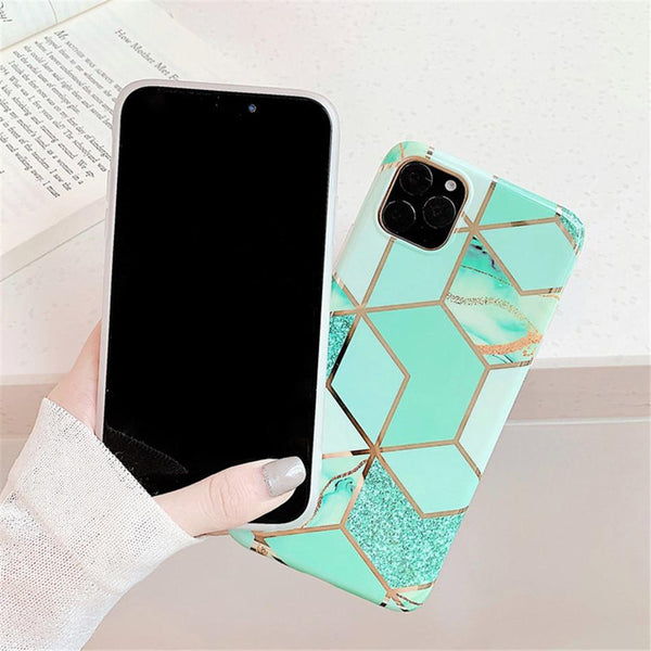Green Marble Case-C2854-XSM-case-Jelly Cases