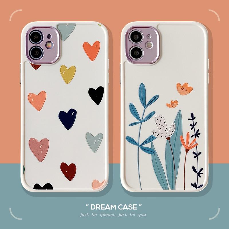 Heart Flowers Case-CH2182-S2-12M-case-Jelly Cases