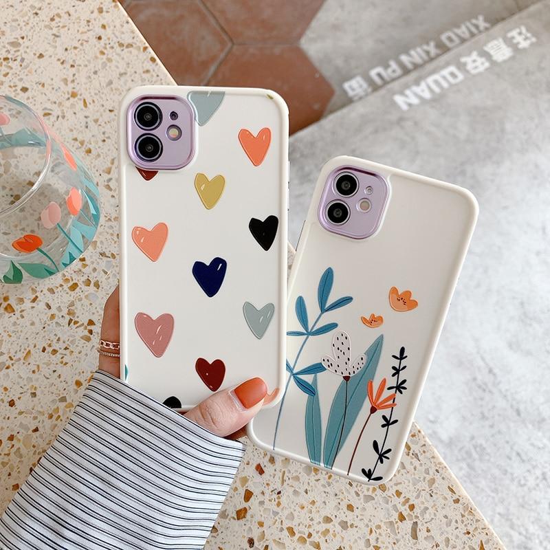 Heart Flowers Case-CH2182-S1-14PM-case-Jelly Cases