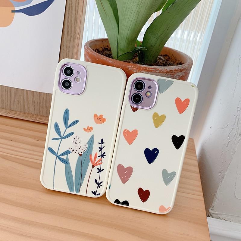 Heart Flowers Case-CH2182-S1-14PM-case-Jelly Cases