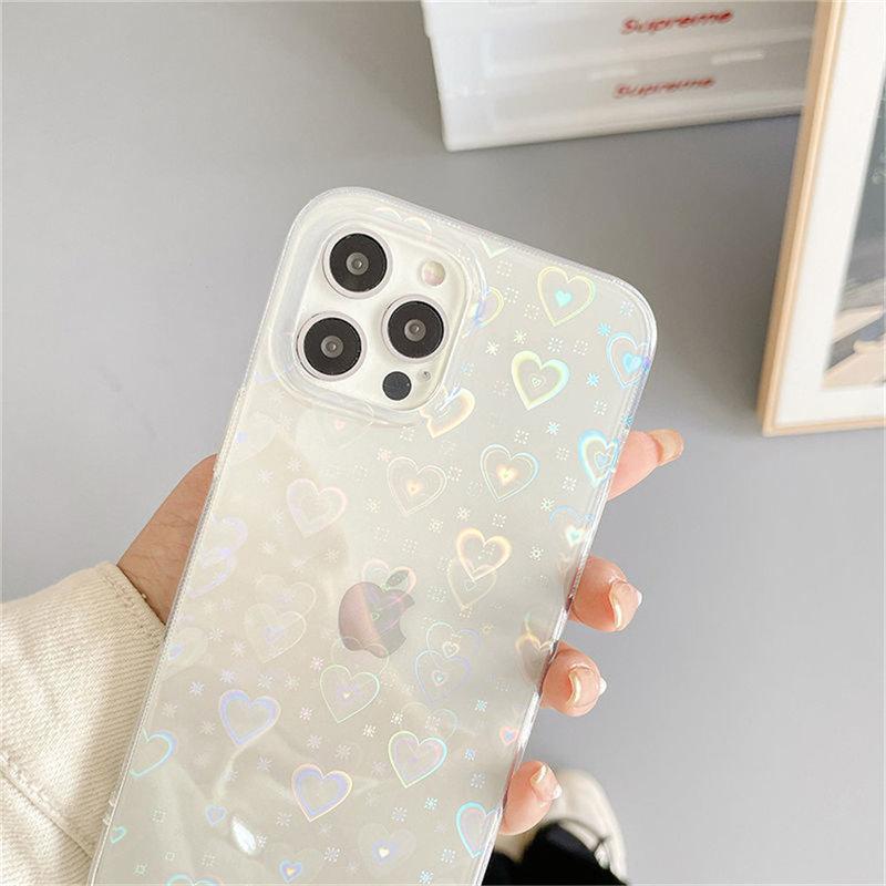 Laser Heart Case - Jelly Cases