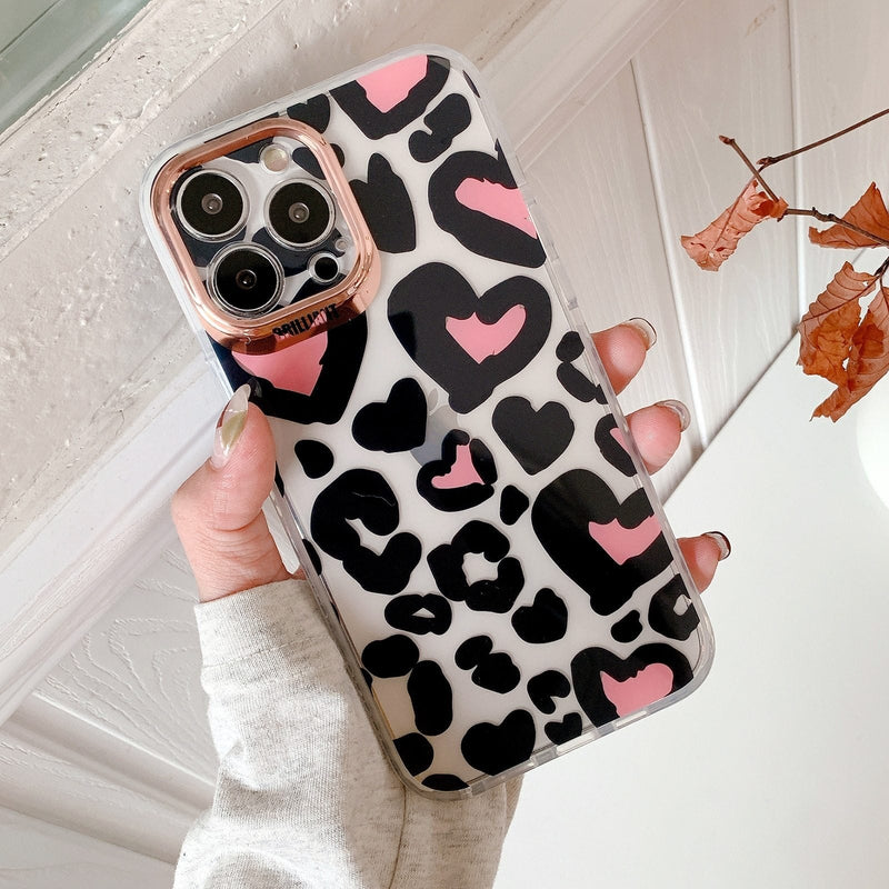 Leopard Love & Flowers Case-CH2938-S1-7/8-case-Jelly Cases