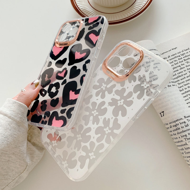 Leopard Love & Flowers Case-CH2938-S2-XR-case-Jelly Cases