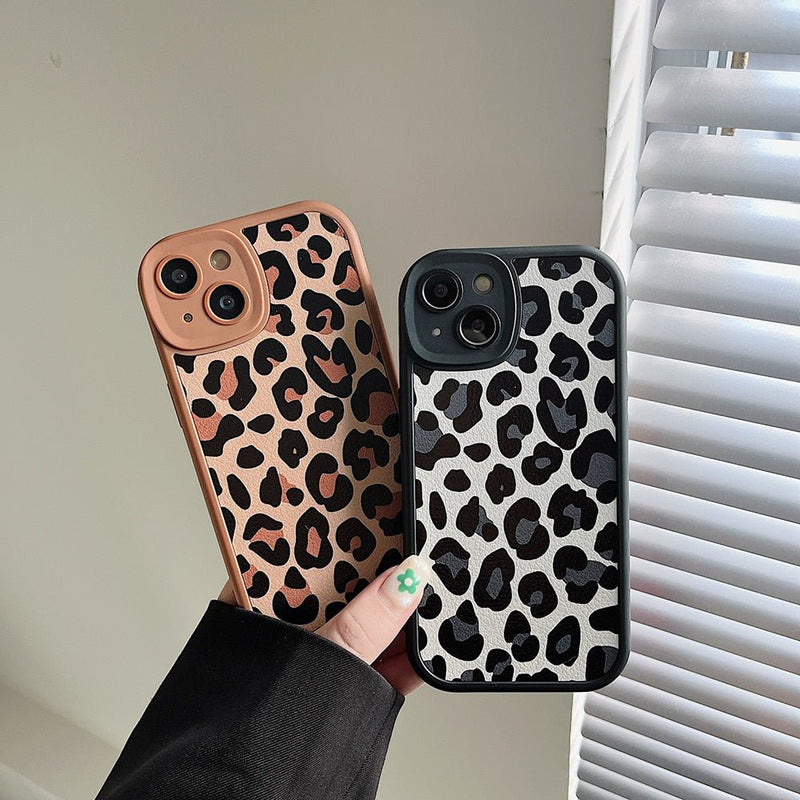Leopard Print Case-C2881-S1-13PM-case-Jelly Cases