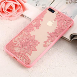 Luxury Lace Flower Case-C2962-PKX/XS-case-Jelly Cases