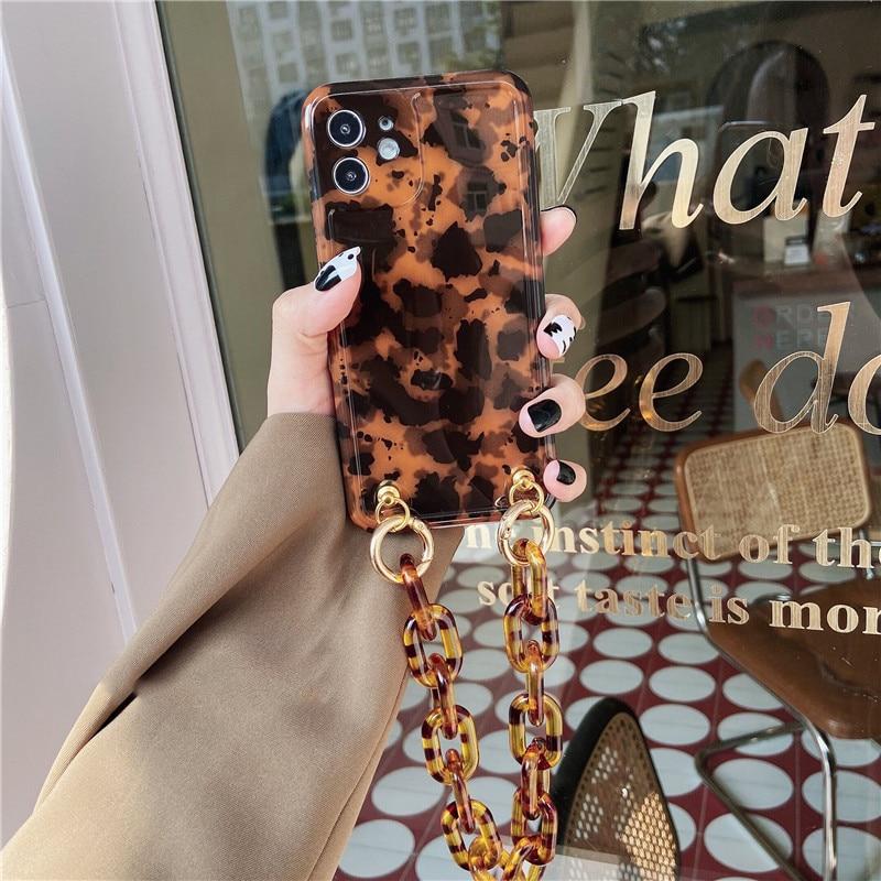 Luxury Leopard Chain Case-CH2637-12-case-Jelly Cases