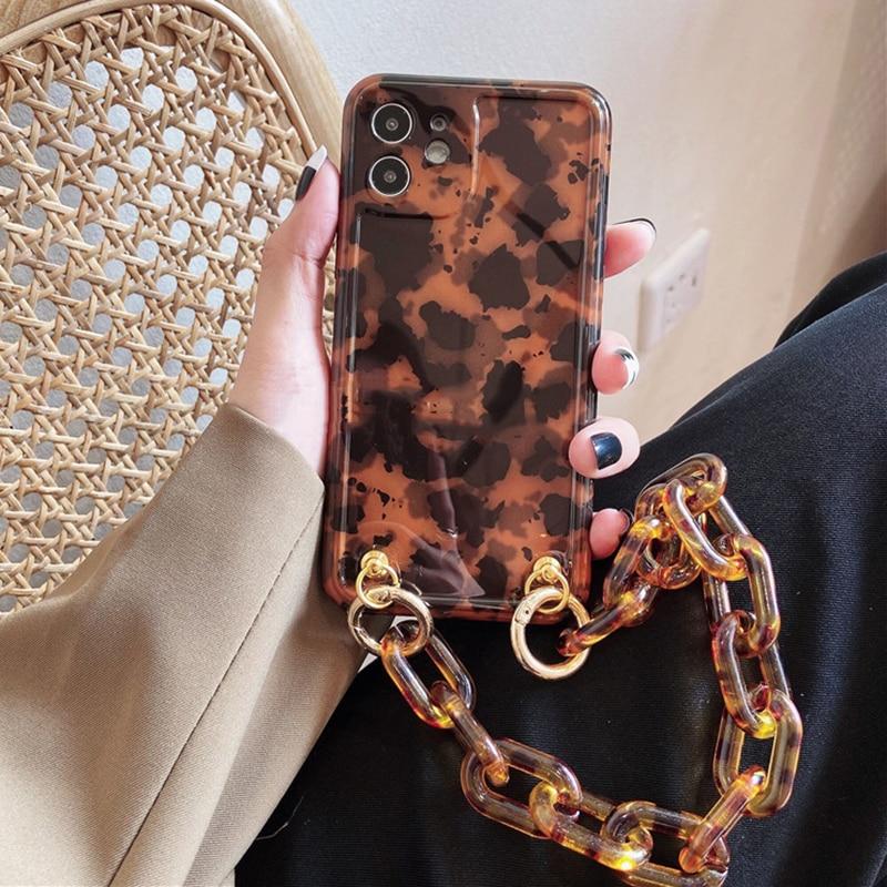 Luxury Leopard Chain Case - Jelly Cases