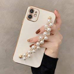 Luxury Pearl Chain Case - Jelly Cases