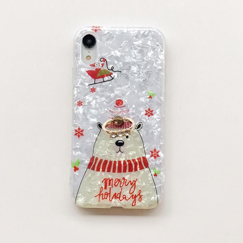 Merry Christmas Case + Ring Holder-CH2044-S1-11-case-Jelly Cases
