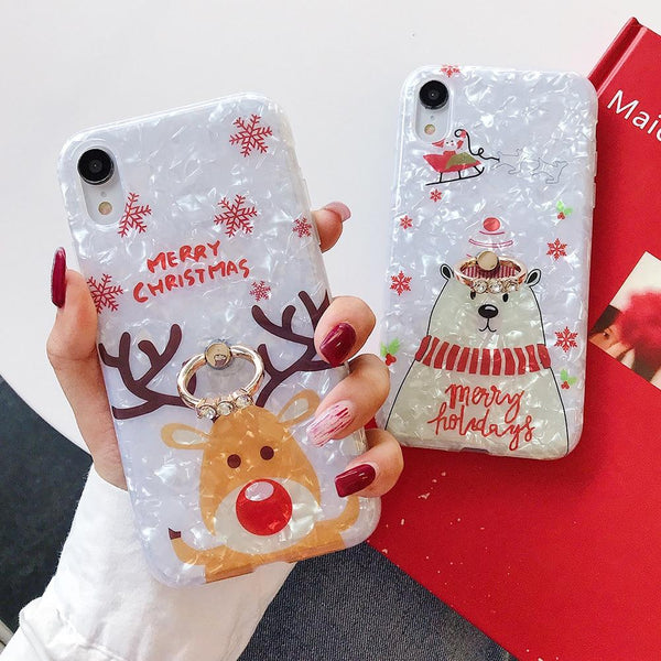 Merry Christmas Case + Ring Holder - Jelly Cases