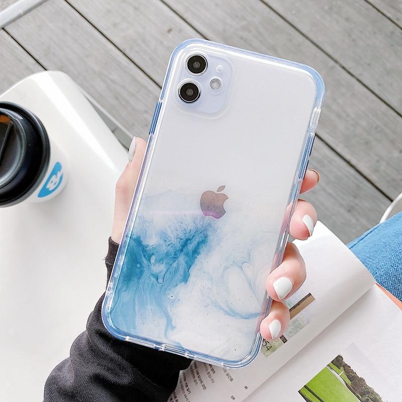 Ombre Marble Case-CH2845-S2-X/XS-case-Jelly Cases