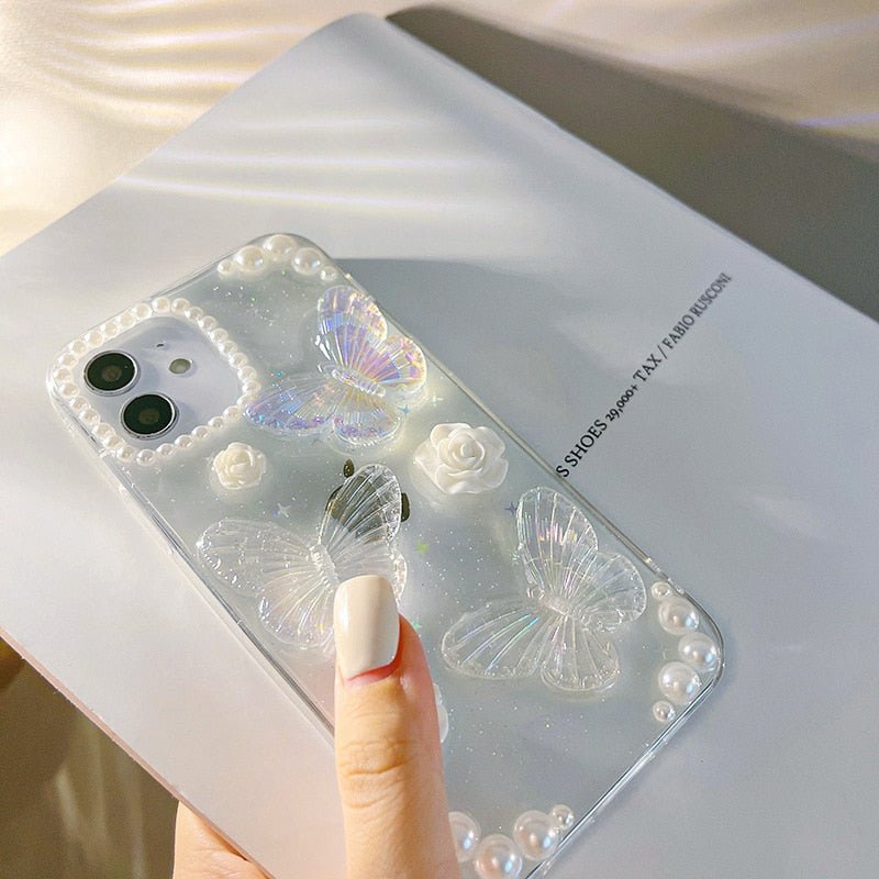 Pearl Butterfly Case - Jelly Cases