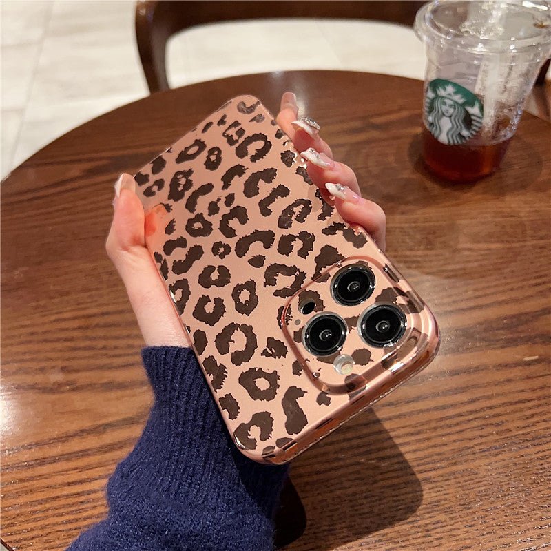 Pink Leopard Print Case-22649946-for-iphone-7-plus-case-Jelly Cases