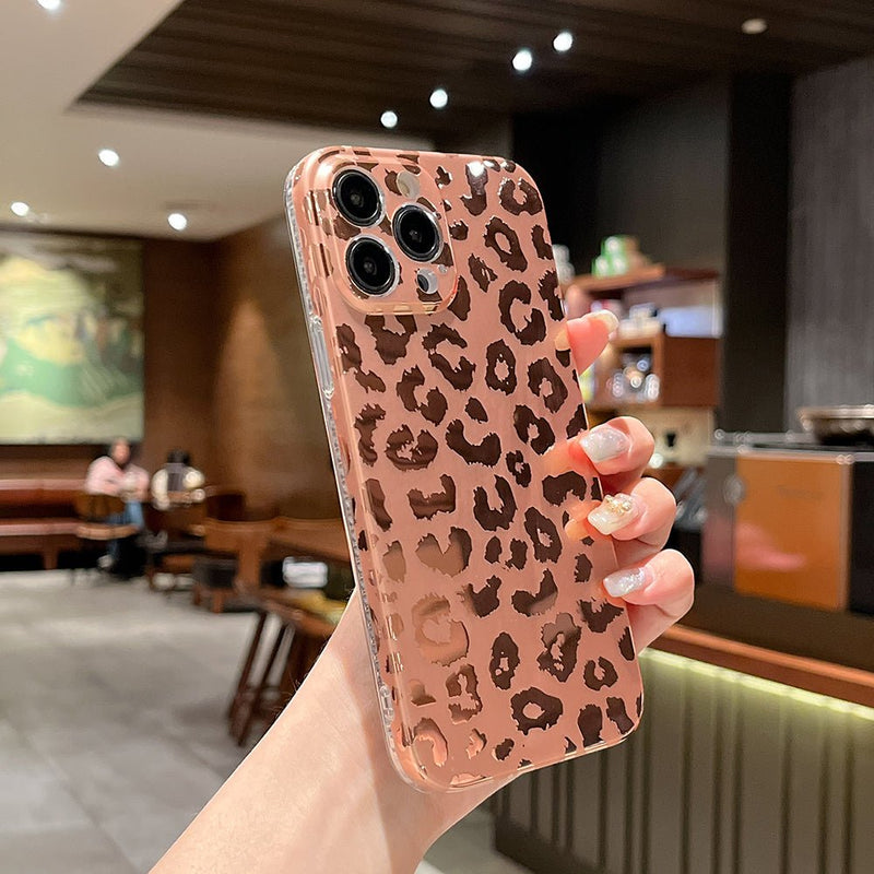 Pink Leopard Print Case - Jelly Cases