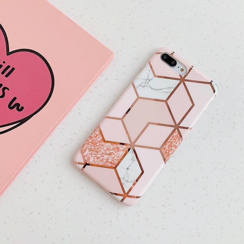 Pink Marble Case - Jelly Cases
