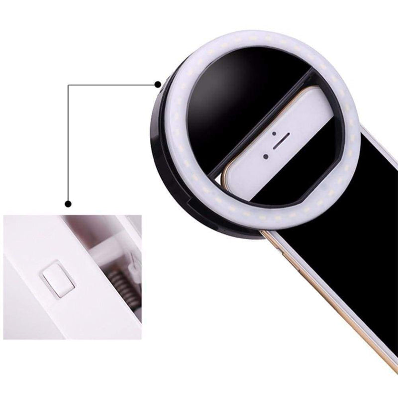 Portable LED Selfie Ring-C2857-BK--Jelly Cases