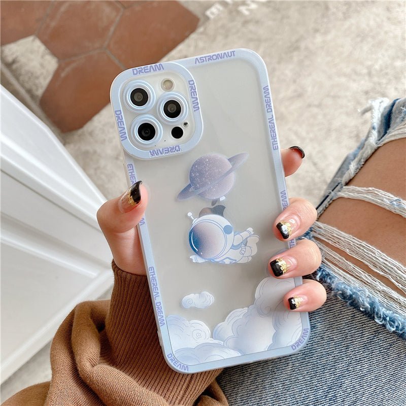 Pretty Astronaut Case-49588795-for-iphone-xr-style2-case-Jelly Cases