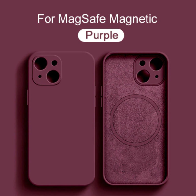 Purple MagSafe Silicone Case - Jelly Cases