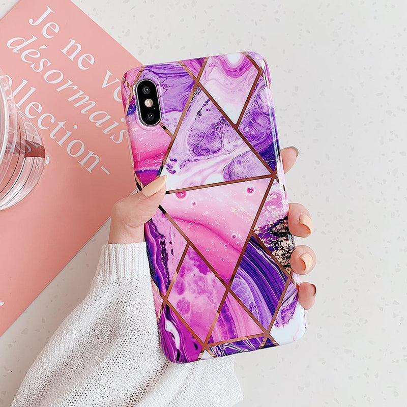 Purple Marble Case - Jelly Cases