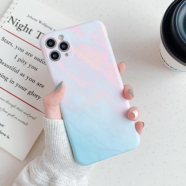 Purple Ombre Marble Case-CH0174-S2-7/8-case-Jelly Cases